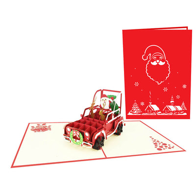 Santa Pop-Up Card - SVG Download Template | DIY Christmas Craft for All Ages