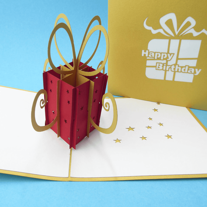 Gift Box Pop-Up Card Templates – Free SVG Download for Creative DIY Projects