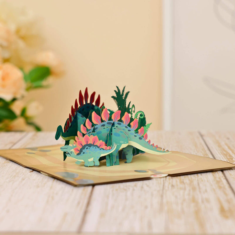 Dinosaur Family Pop Up Card