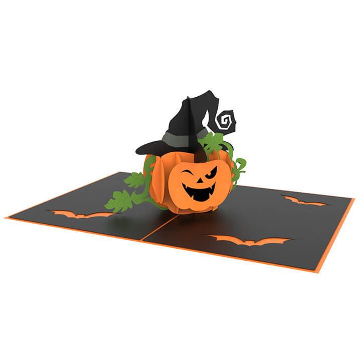 Halloween Pumpkin Pop-up card – Free Download Template