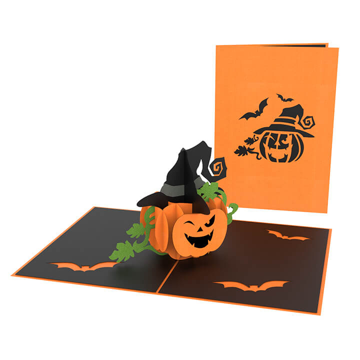 Halloween Pumpkin Pop-up card – Free Download Template