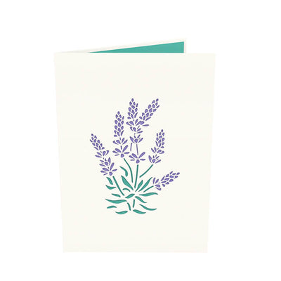 DIY Lavender Vase Pop Up Card SVG - Cut File for Cricut & Silhouette