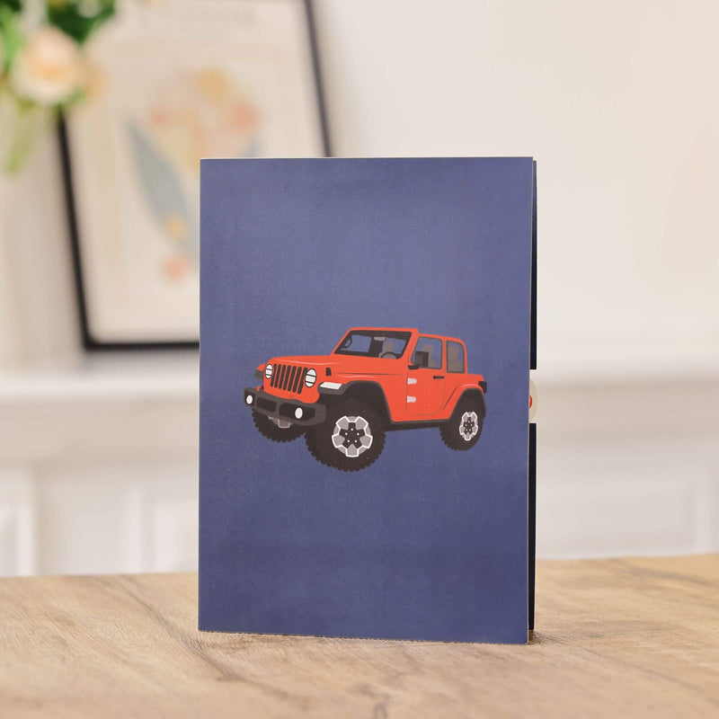 Off-road Vehicle Pop Up Card