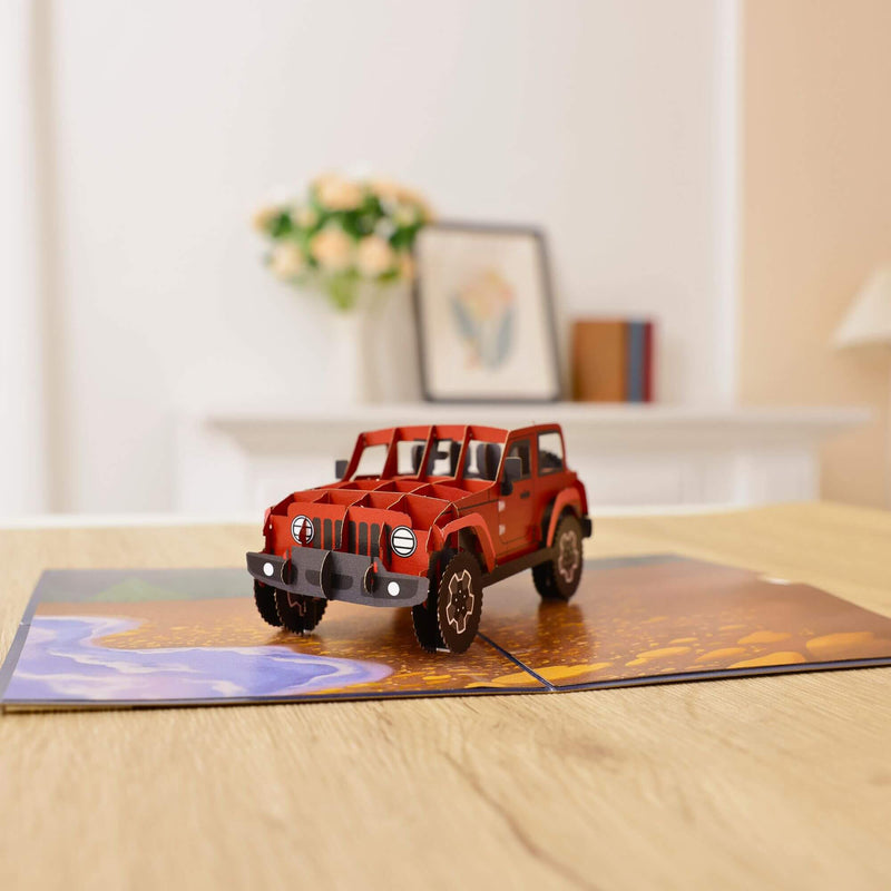 Off-road Vehicle Pop Up Card
