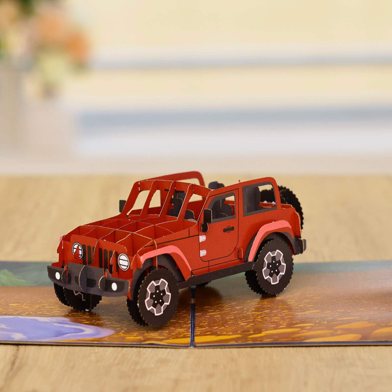 Off-road Vehicle Pop Up Card