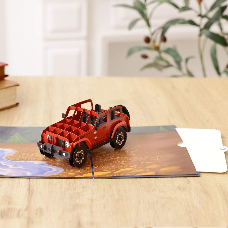 Off-road Vehicle Pop Up Card