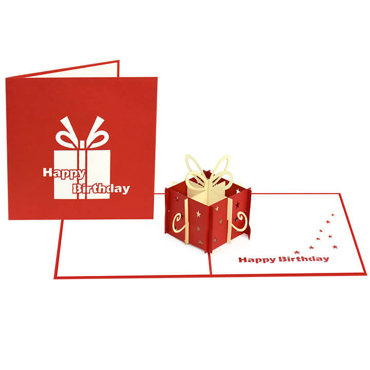 Birthday Box Pop-Up Card – Free SVG Template Download