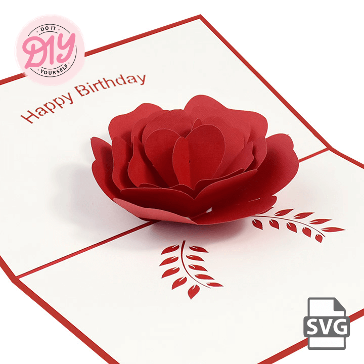 Flower Pop-Up Card SVG Template – Craft Your Own Blossoming Masterpiece