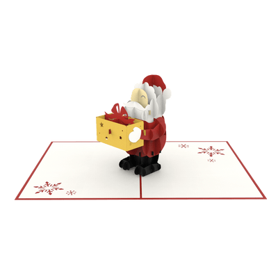 Santa Pop-Up Card - SVG Download Template for Festive Crafting