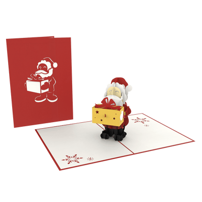 Santa Pop-Up Card - SVG Download Template for Festive Crafting