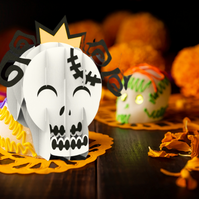 TEMPLATE – Halloween Skull Pop Up Decoration