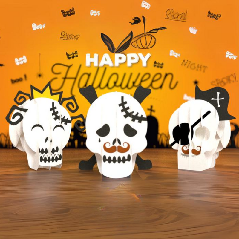 TEMPLATE – Halloween Skull Pop Up Decoration