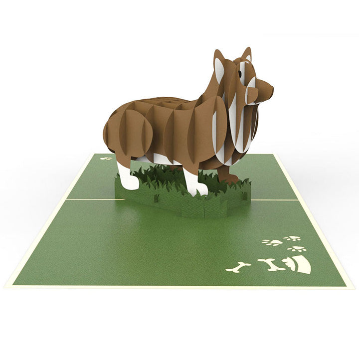 Corgi Pop-Up Card SVG Template - DIY Fun for Dog Lovers