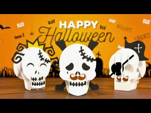 TEMPLATE – Halloween Skull Pop Up Decoration