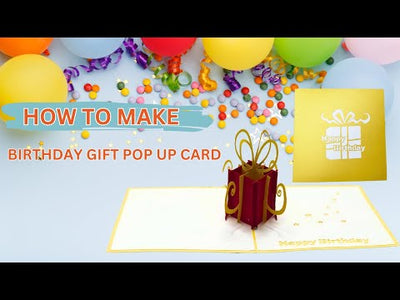 Gift Box Pop-Up Card Templates – Free SVG Download for Creative DIY Projects