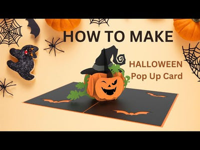 Halloween Pumpkin Pop-up card – Free Download Template