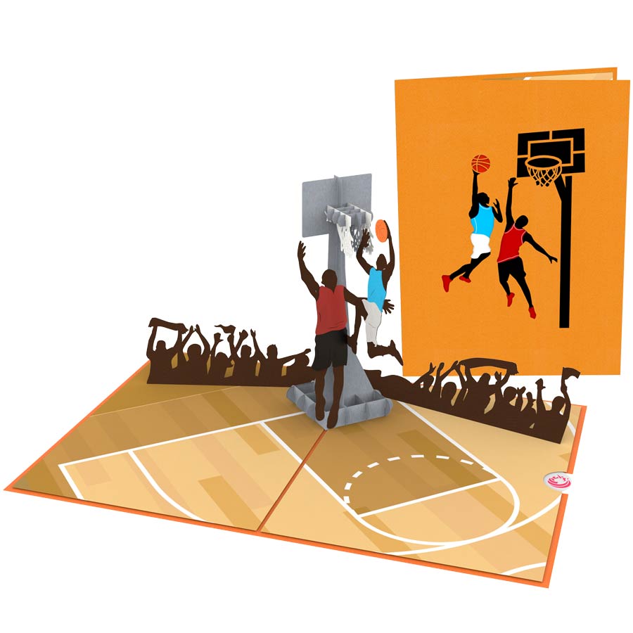 Unipop™ Basketball Pop Up Card | Unipop™ Cards - Pop Up Greeting Cards