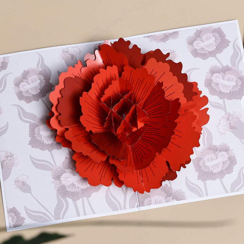 Unipop Carnation pop up card