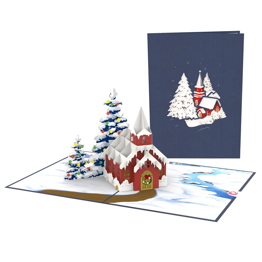 Christmas Church Pop Up Card that will make your Christmas season ... Christmas Church Pop Up Card that will make your Christmas season ...