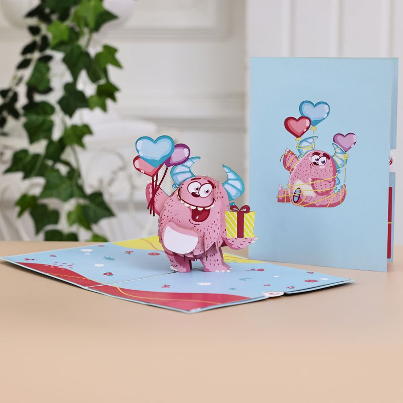 Love Monster pop up card with cover