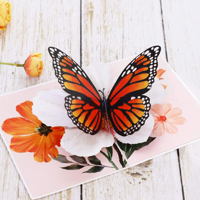 Monarch Butterfly Pop Up Card