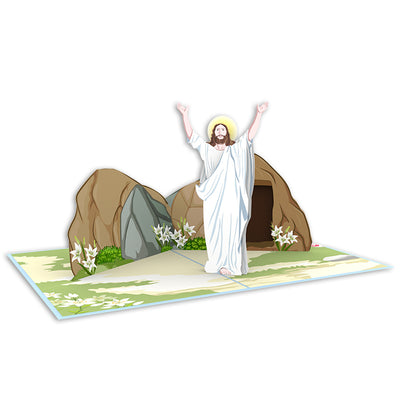 the Lord Easter pop up card