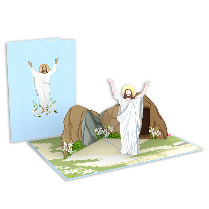 The Lord Easter pop up card with cover
