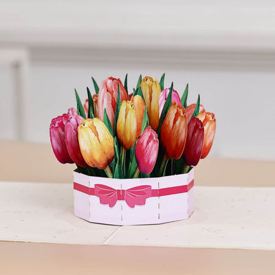 Unipop Tulips pop up card