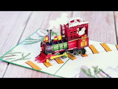 Christmas Train pop up card