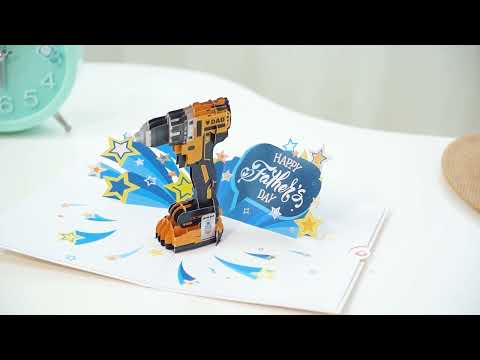 Cordless Drill Pop Up Card